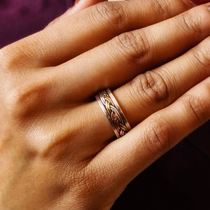 925 Silver Unisex Braided Band Ring