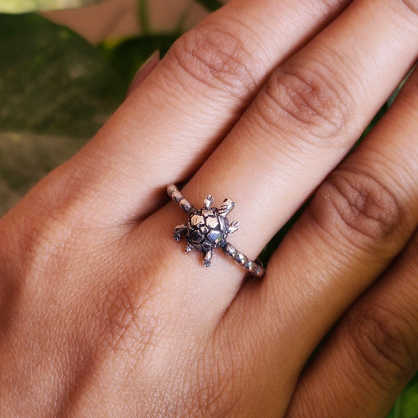 925 Sterling Silver Tortoise Ring